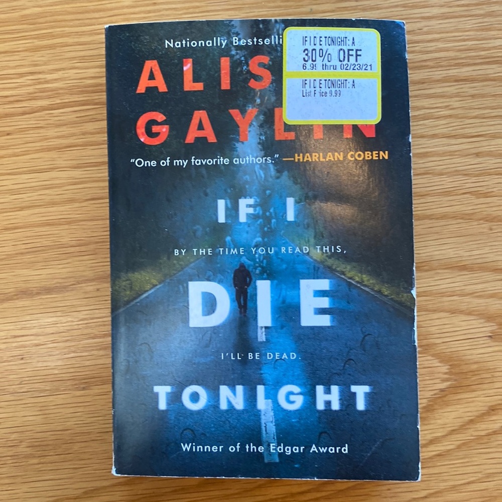 IF I DIE TONIGHT Paperback Book by Alison Gaylin